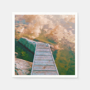 Reflections in the swedish archipelago napkins