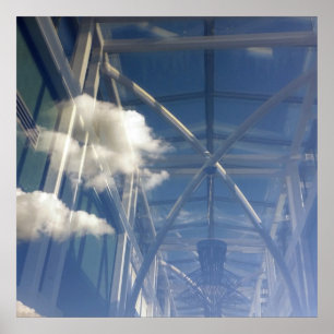 reflections in window poster