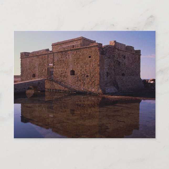 Reflections, Medieval Fort, Nea Paphos, Cyprus Postcard (Front)