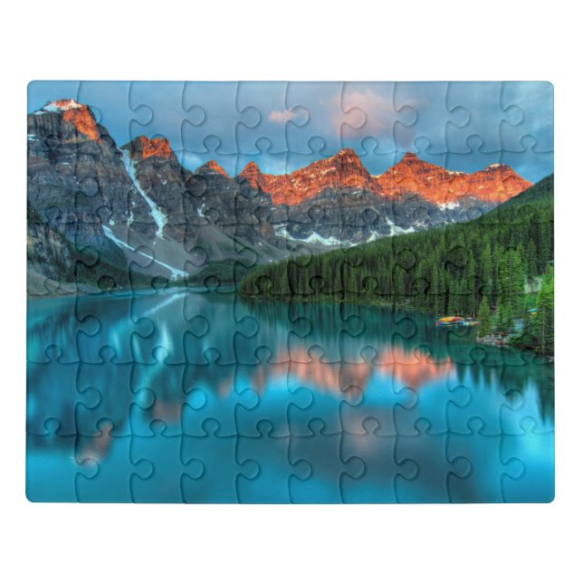 Reflections Moraine Lake Banff National Park Jigsaw Puzzle (Puzzle Horizontal)