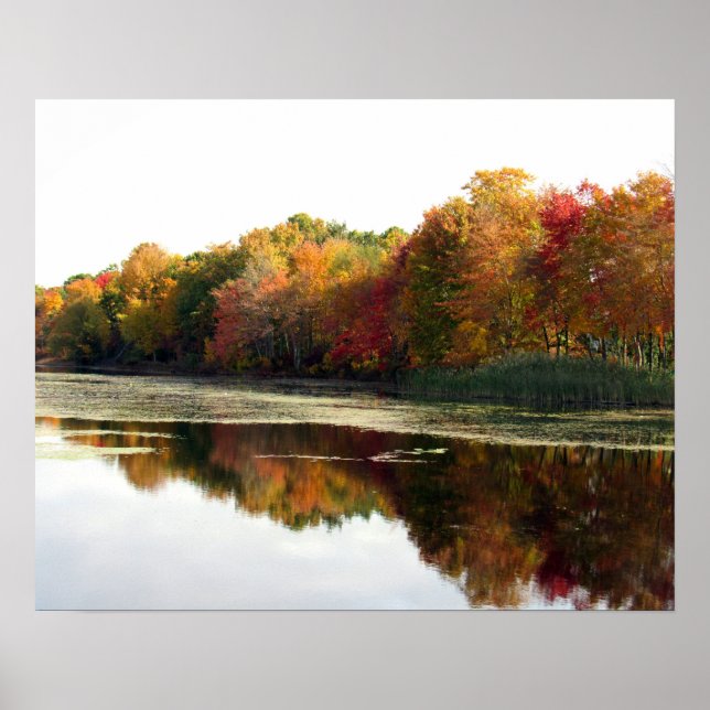 Reflections of a Beautiful Fall Landscape Poster (Front)