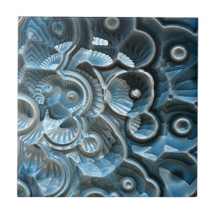 Reflections of A Fractal Fossil Tile