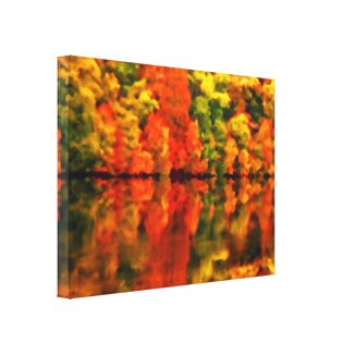 Reflections of autumn canvas print