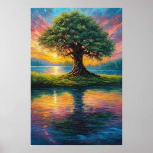 Reflections of Beauty Sunsets Magic Poster