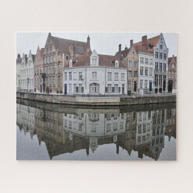 Reflections of Buildings in River Water Jigsaw Puzzle (Horizontal)
