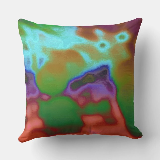 Reflections of Colors Outdoor Pillow (Back)