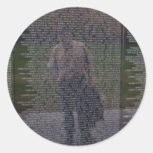 Reflections of Fallen Brothers Classic Round Sticker (Front)