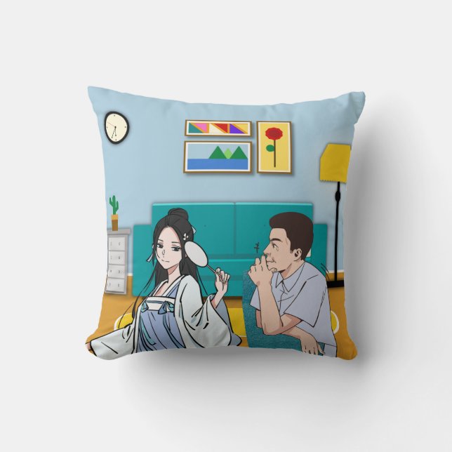 Reflections of Grace – Living Room Harmony Throw Pillow (Front)