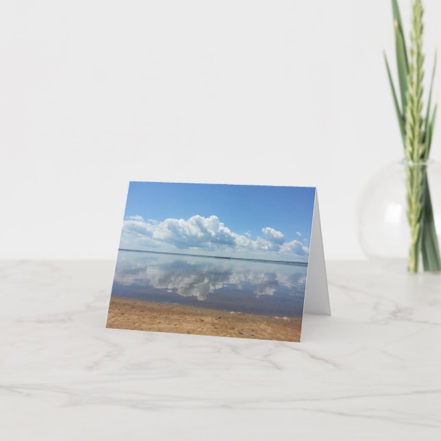Reflections of Lakes Superior at Gros Cap, Canada Thank You Card (Front)
