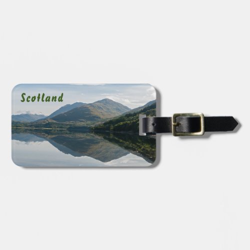 Reflections of mountains in Loch Creran _ Scotland Luggage Tag