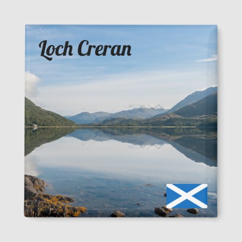 Reflections of mountains in Loch Creran _ Scotland Magnet