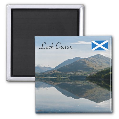 Reflections of mountains in Loch Creran _ Scotland Magnet