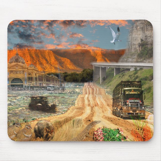 REFLECTIONS OF OZ Oodnadatta Track Mouse Pad (Front)