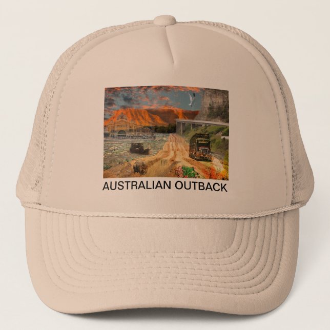 REFLECTIONS OF OZ    Oodnadatta Track to Kings Trucker Hat (Front)