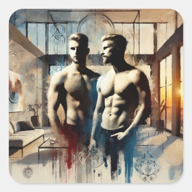 Reflections of Passion - The Modern Stretch Square Sticker (Front)