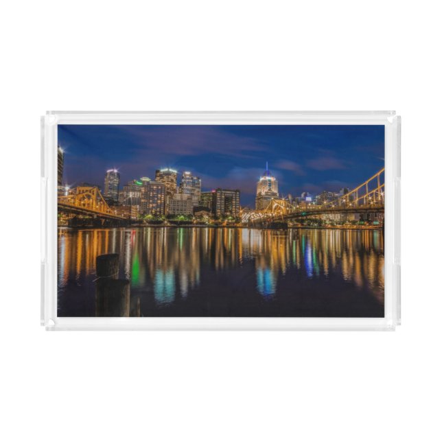 Reflections of Pittsburgh Acrylic Tray (Front)