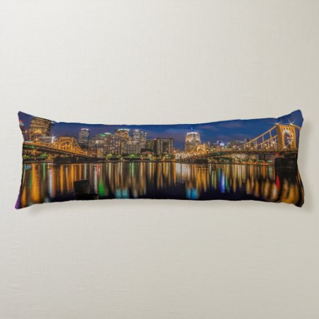 Reflections Of Pittsburgh Body Pillow