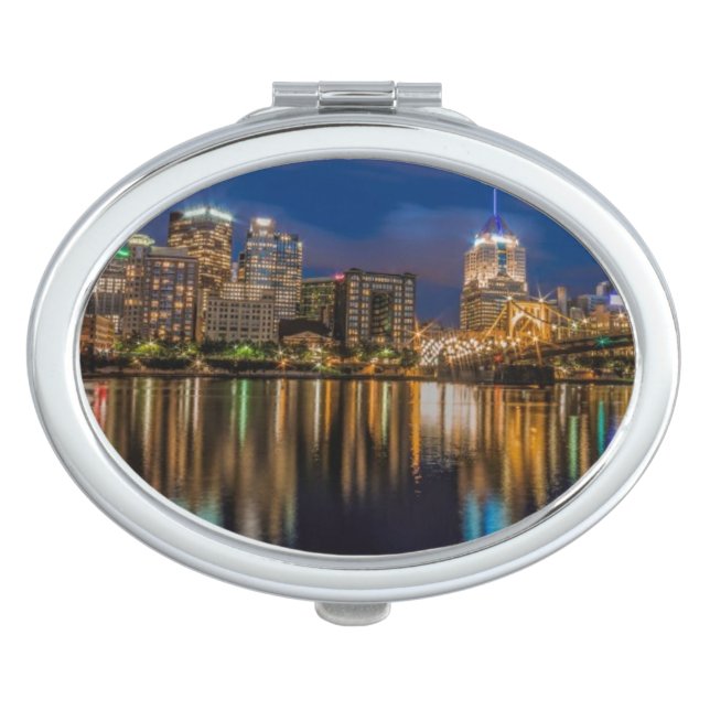Reflections of Pittsburgh Compact Mirror (Front)