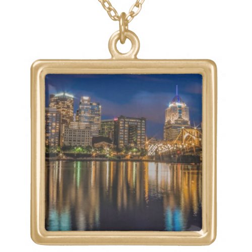 Reflections of Pittsburgh Gold Plated Necklace