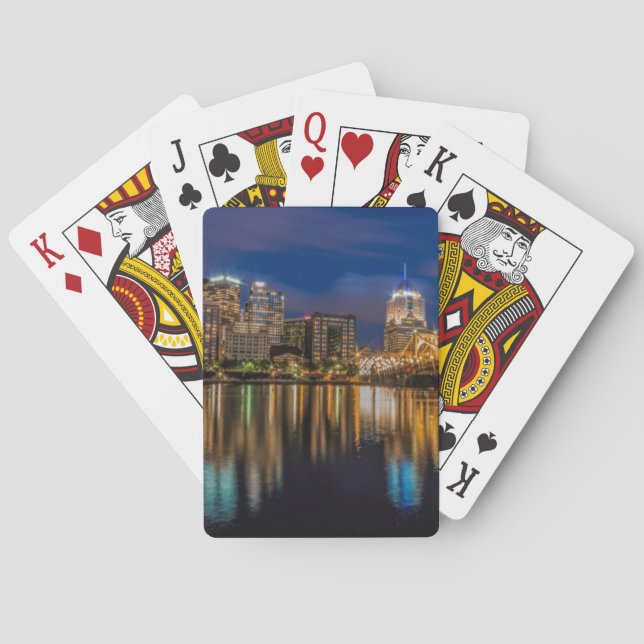 Reflections of Pittsburgh Poker Cards (Back)