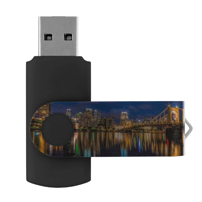 Reflections of Pittsburgh USB Flash Drive (Opened)
