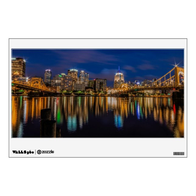 Reflections of Pittsburgh Wall Decal (Front)