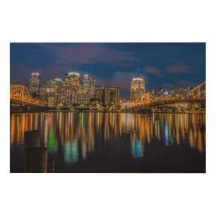 Reflections of Pittsburgh Wood Wall Art