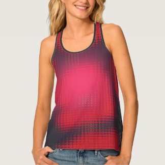 Reflections of Red Tulips Tank Tops for Women