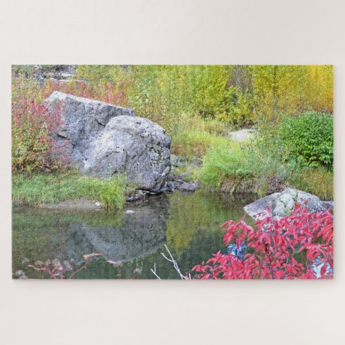 Reflections of Stone and Grass Jigsaw Puzzle