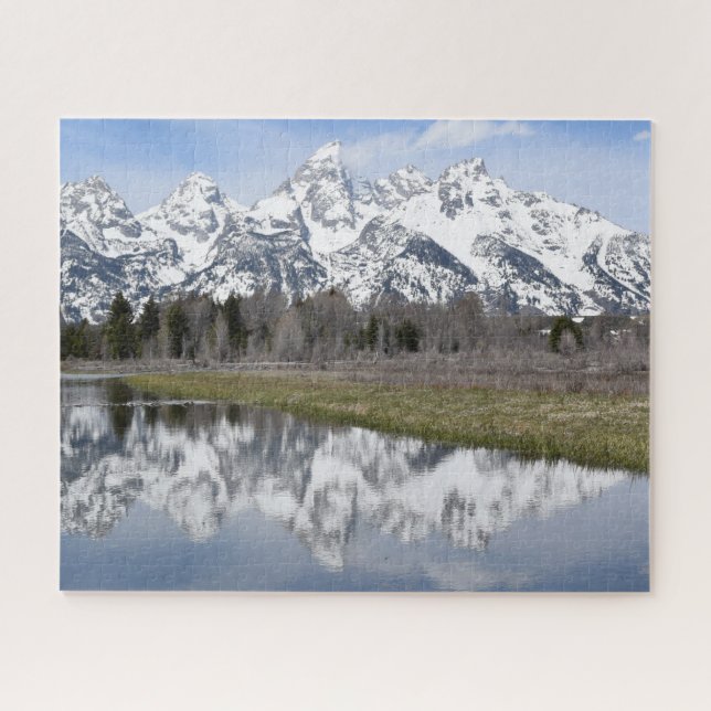 Reflections of the Grand Tetons - 16x20 - 520 pcs Jigsaw Puzzle (Horizontal)