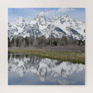 Reflections of the Grand Tetons - 20x20 - 676 pcs Jigsaw Puzzle