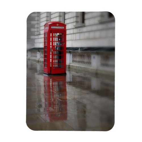 Reflections on a Red Phone Box _ London Magnet