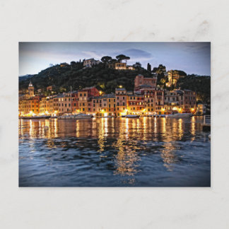 Reflections on Portofino, Italia Postcard
