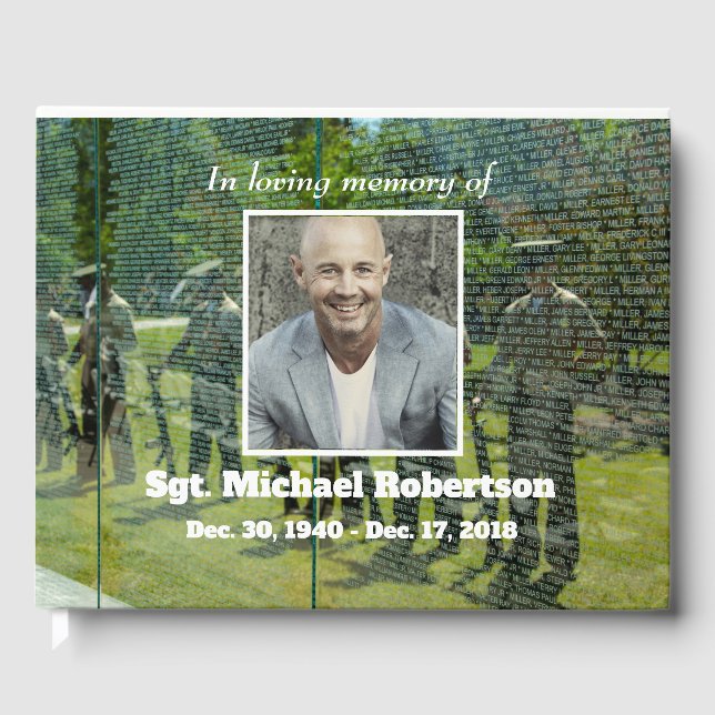 Reflections on Vietnam Veteran Memorial Guest Book (Front)