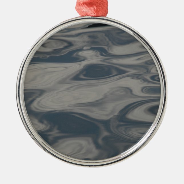 Reflections on Water Metal Ornament (Front)