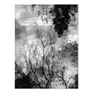 Reflections on water photo print