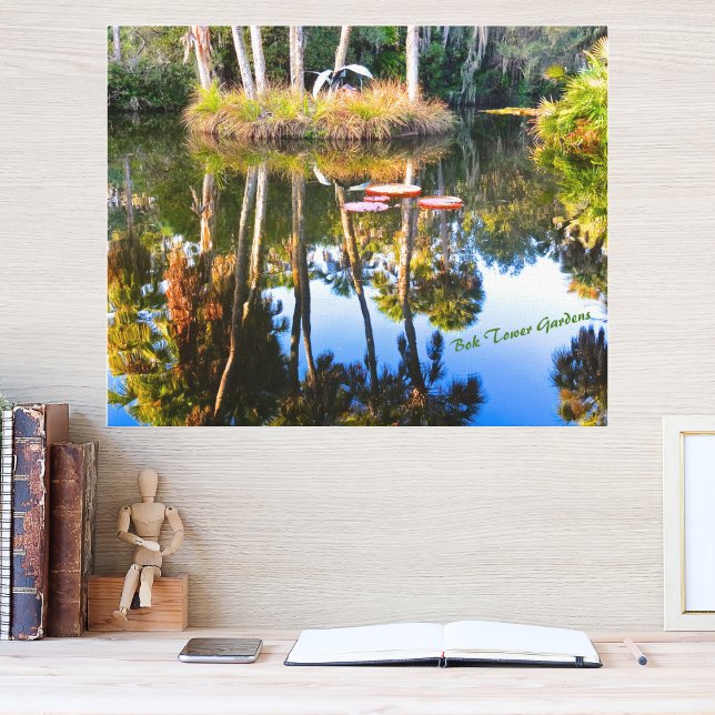 Reflections: Palms in the Pond Bok Tower Gardens Canvas Print (Creator Uploaded)