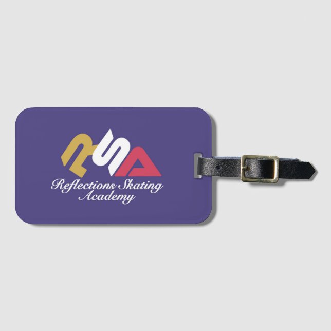 Reflections Skating Academy Luggage Tag (Front Horizontal)