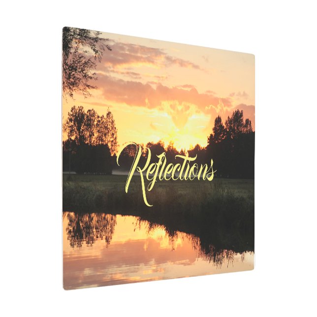 Reflections Sunset Scenic Art (Angled)
