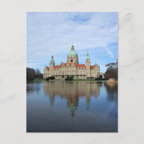 Reflections _ Town Hall _ Hannover Germany Postcard