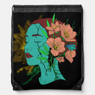 Reflections Within Artwork Drawstring Bag