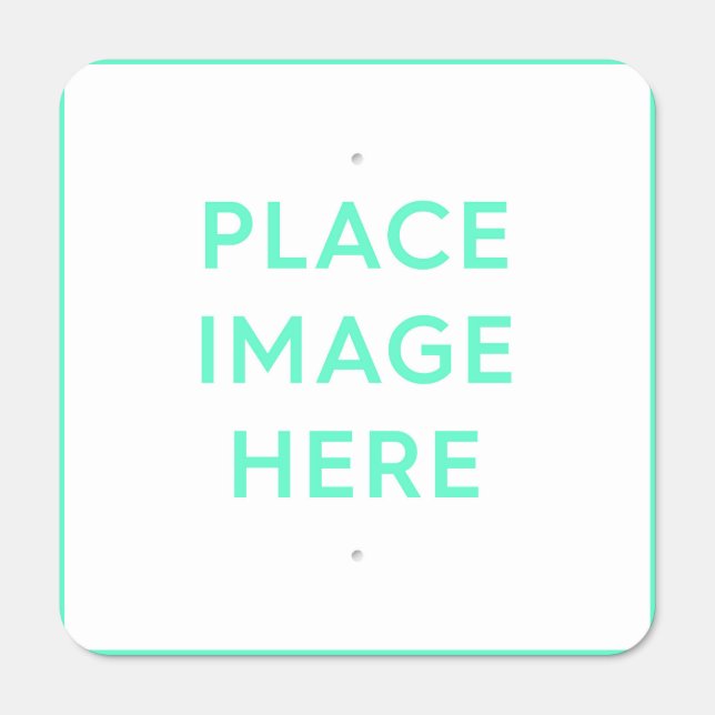 Reflective 18" x 18" Square Metal Parking Sign (Front)