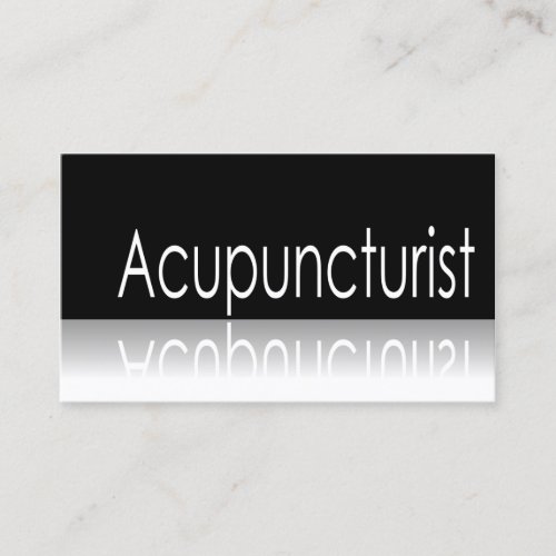 Reflective _ Acupuncturist _ Business Card