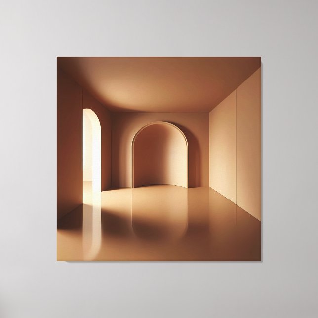Reflective Arch Space Canvas Print (Front)