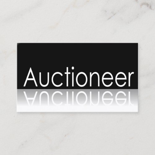 Reflective - Auctioneer - Business Card