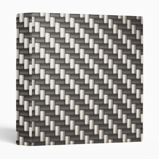 Reflective Carbon Fiber Textured 3 Ring Binder