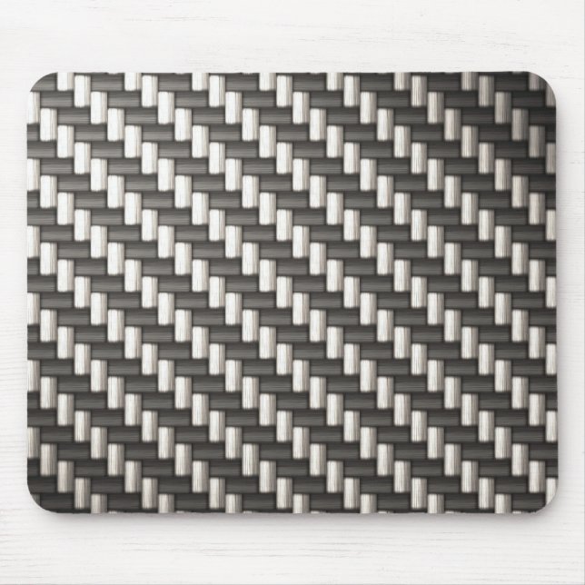 Reflective Carbon Fiber Textured Mouse Pad (Front)