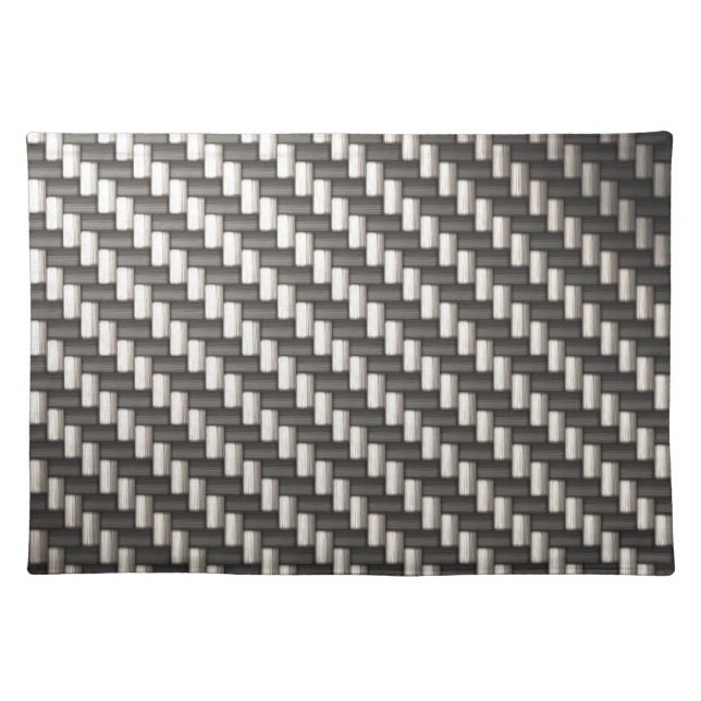 Reflective Carbon Fiber Textured Placemat (Front)