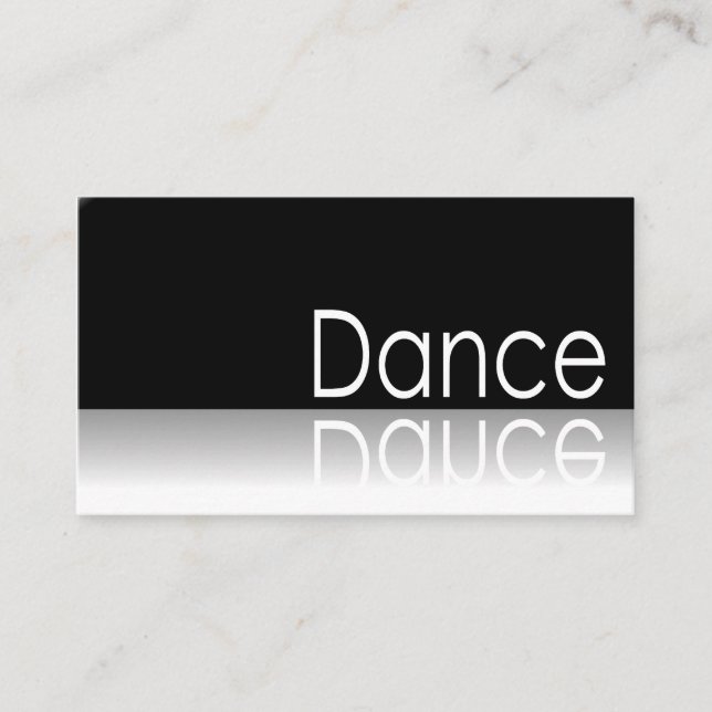 Reflective - Dance - Business Card (Front)