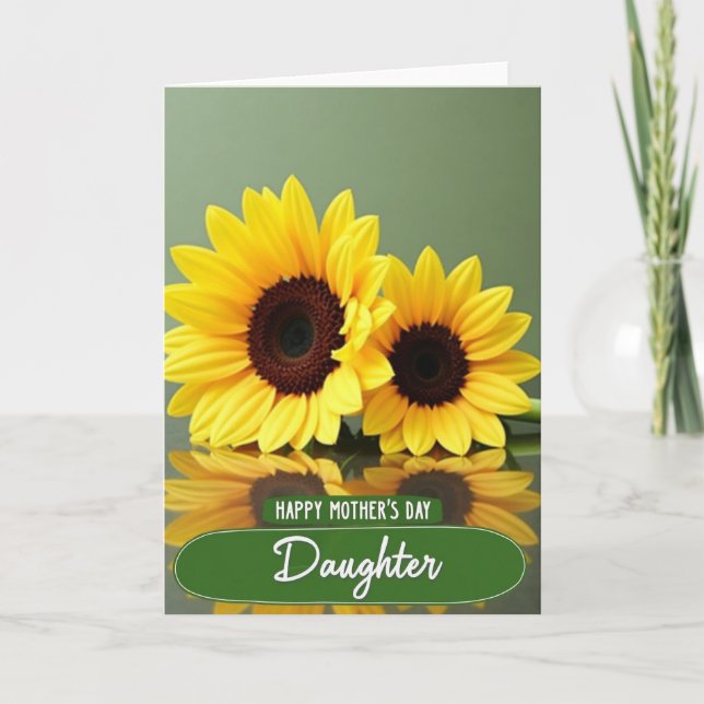 Reflective Flower Mothers Day Card (Front)